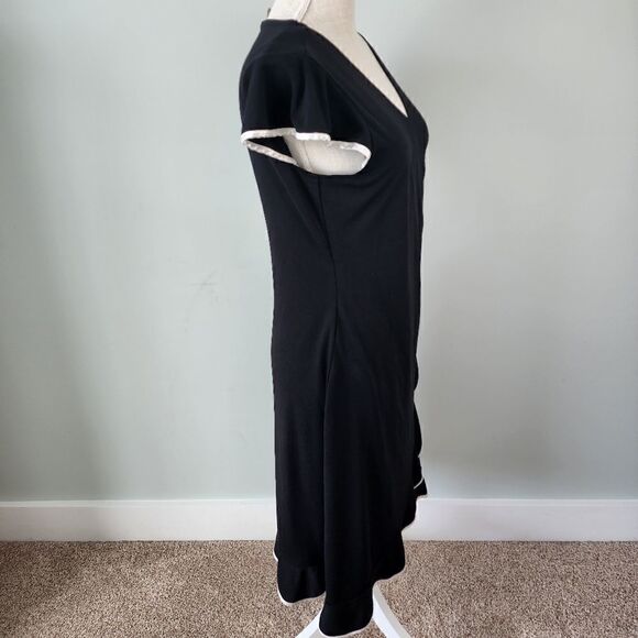 B Darlin Women’s Splice Neck Cap Sleeve Sheath Midi Dress Size Small - Picture 3 of 6